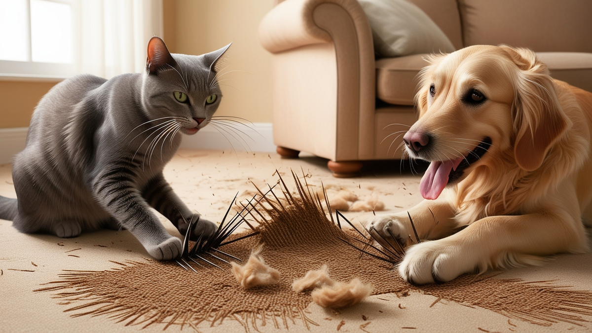 stop cat or dog scratching carpet