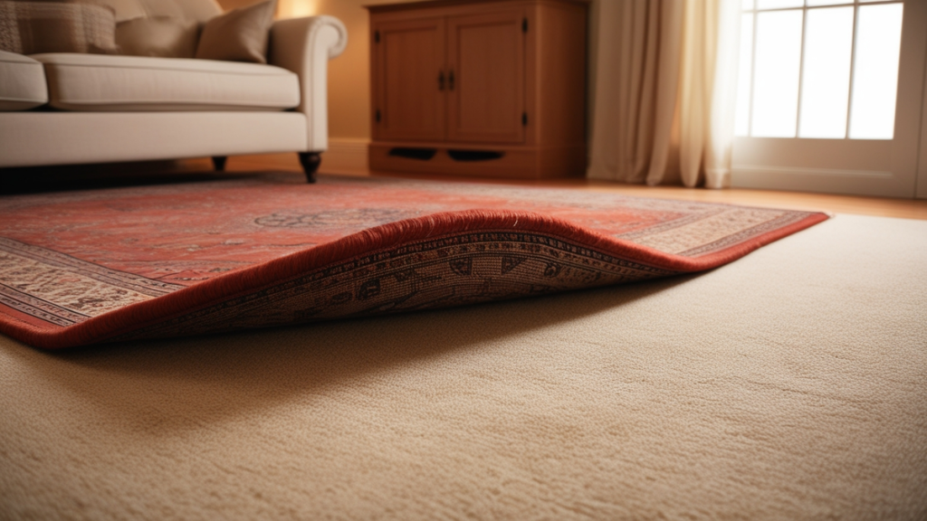 Why do rugs move on carpet?