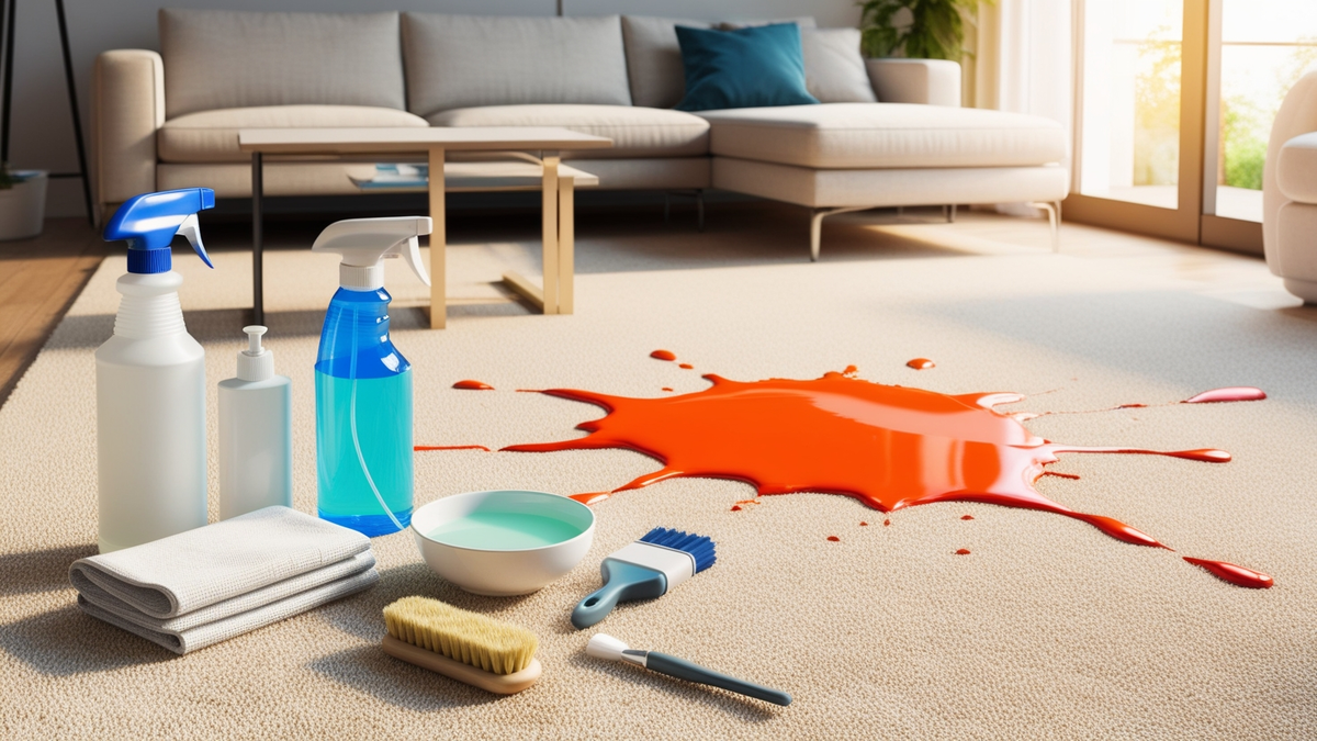 How to get paint out of carpet