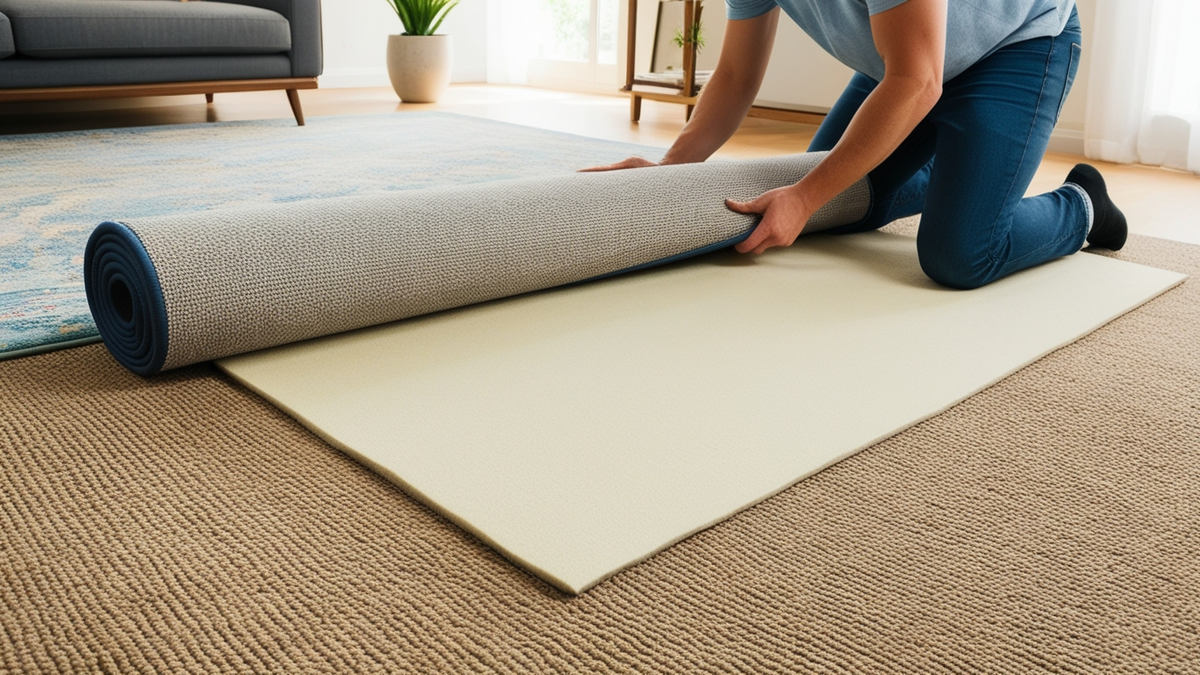 How to stop a rug moving on carpet